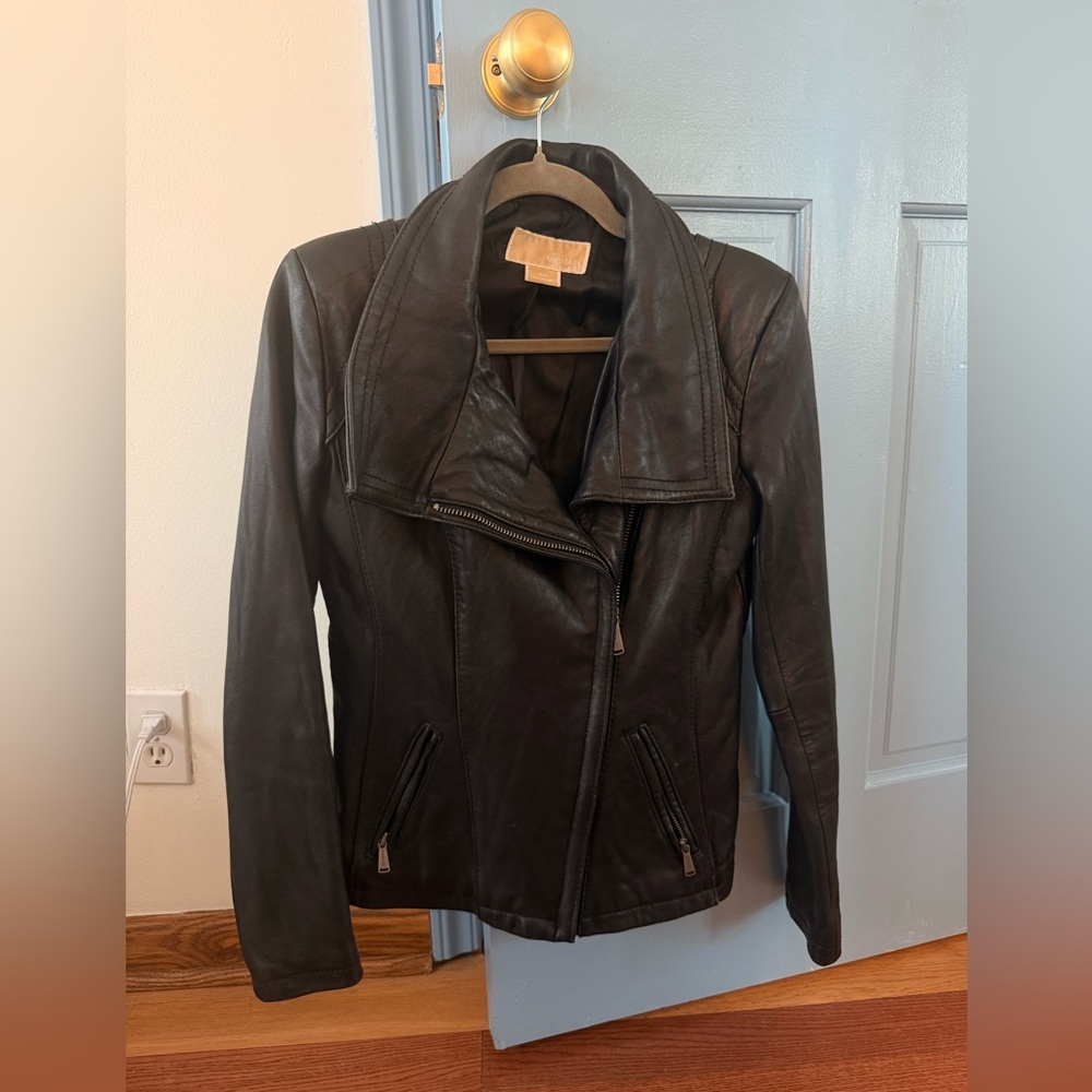 MICHAEL Michael Kors Black Leather Jacket